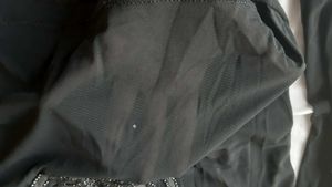 STUNNING BLACK SEQUINNED Net Top for girls 11-14