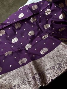 Designer Banarasi silk saree with blouse (women’s)