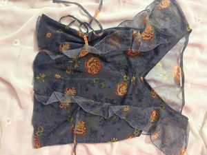 ruffle vintage top