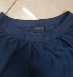 Women's Blue Loose Fit Top