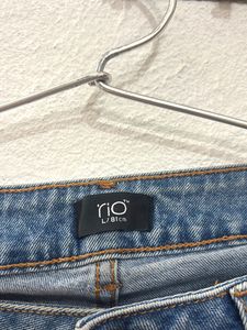 Rio Distressed Blue Denim Jeans