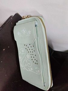 Cute Pastel Wallet with Butterfly Design
