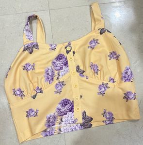 Yello crop top