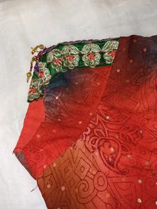 Red And Green Blouse Combo Offer