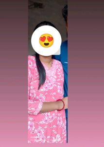 two piece Beautiful Pink Floral Kurta