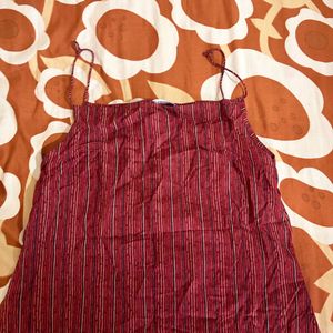 Stripe Spaghetti Strap Mini Dress