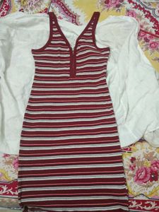 Sale !!!Striped Bodycon Dress