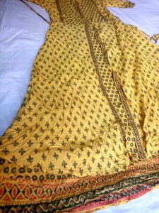 ZRI BRANDED Yellow Printed Kurta