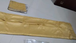 Golden Dupatta with Embellished Border