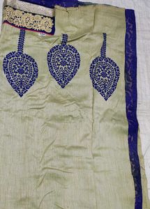 Elegant Mint Green Saree(bilkul new)