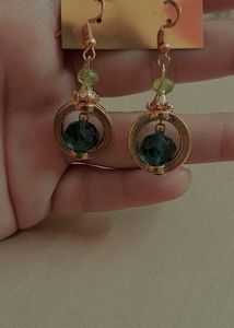 Hanging Fashion Earrings Green