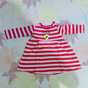 Cute Striped Long Sleeve Dress