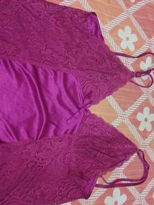 Lacy Purple Nightdress