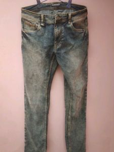 Men's Washed Denim Jeans