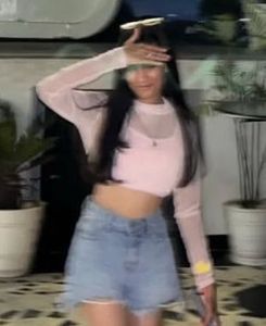 Pink Mesh Top