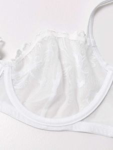 Sheer Floral Lace Bra