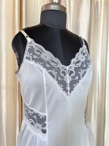 Vintage White Lace Slip