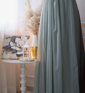 Stylised Back Chiffon Longline Gown