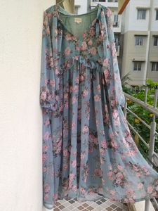 Ruby Sky floral Geogrette Dress