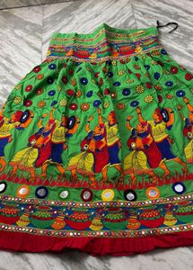 Vibrant Lehenga Choli Set with Mirror Work