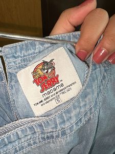 Cute Tom and Jerry Denim Top