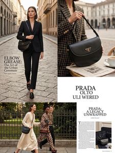 Prada Black Leather Shoulder Bag