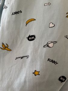 Cute Graphic Print Sweatshirt