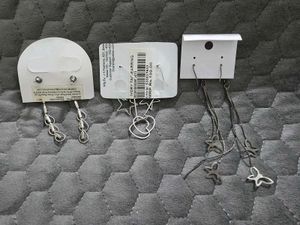 Set of 3 Pairs Dangle Earrings
