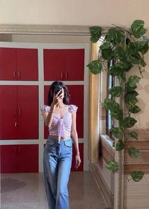 Floral Ruffle Top