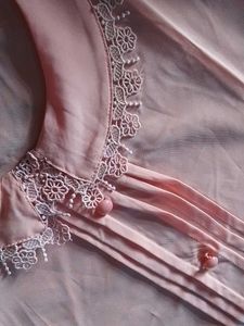 Peach Puff Sleeve Blouse