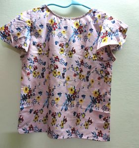 Oomph! Pink Floral Top (Womens)