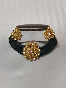 Crystal Kundan Choker Necklace