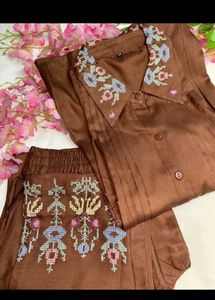 Embroidered co-ord Set