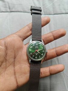 HMT Janata Watch Green Dial full working condition