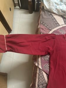 Maroon Office Wear Top