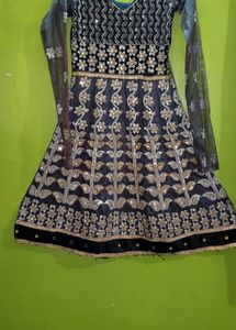 Peacock 🦚 Colour Dress 👗 With Chudi Izar