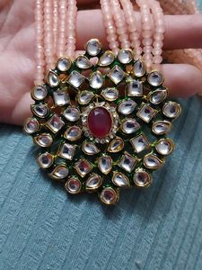 Long Moti Haar With Kundan