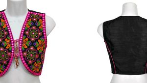 Black Kutchi Mirror Work Koti*