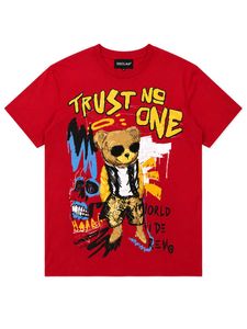 Y2K Stylish Red Graphic Print T-Shirt