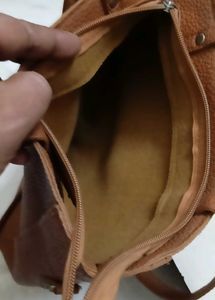 Stylish Brown Faux Leather Crossbody Bag