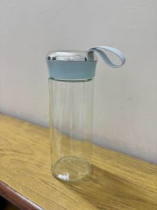 New Stylish Glass Water Bottle with Lid