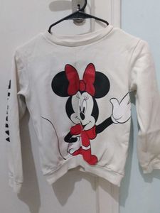 White Minnie Mouse Sweatshirt