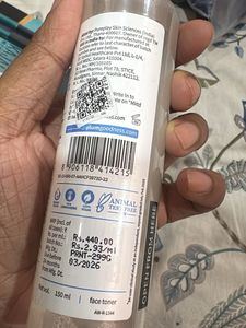Plum Rice Water &amp; Niacinamide Toner  new pack