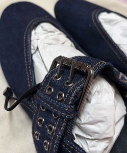 Zara Denim Mary Jane Flats