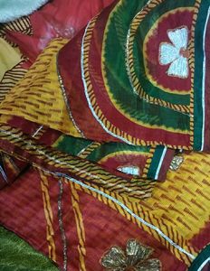 Beautiful Milti Colour Doriya Cloth  Saree