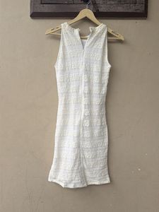 White Sleeveless Dress 🤍✨