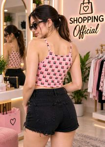 Pink 'I Love Me' Graphic Cami Top