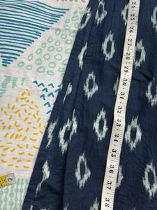 Navy Blue Ikat Print Kurta