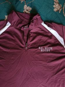 Maroon Rugby T-Shirt