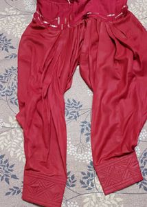 Elegant Maroon Salwar Suit Set With Sequin Work -